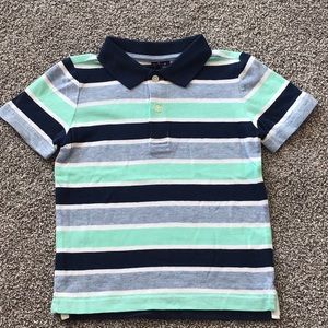 Janie and Jack Striped Blue Polo sz 2T